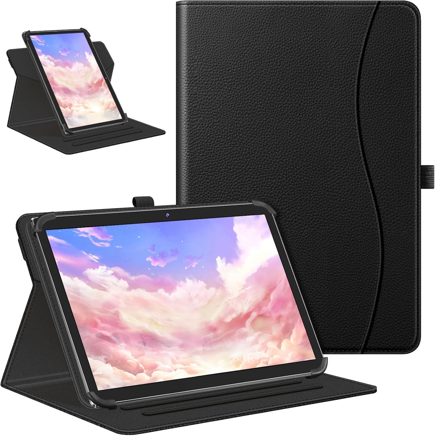 Coque Universelle Pour Tablette 10 Pouces, Coque Rotative À 360° Pour Tablette Teclast, Blackview, Yestel, Yotopt, Oscal Etc, Étui Tablette 9""-10.4"" /10.5"" / 10.9"" / 11"", Noir