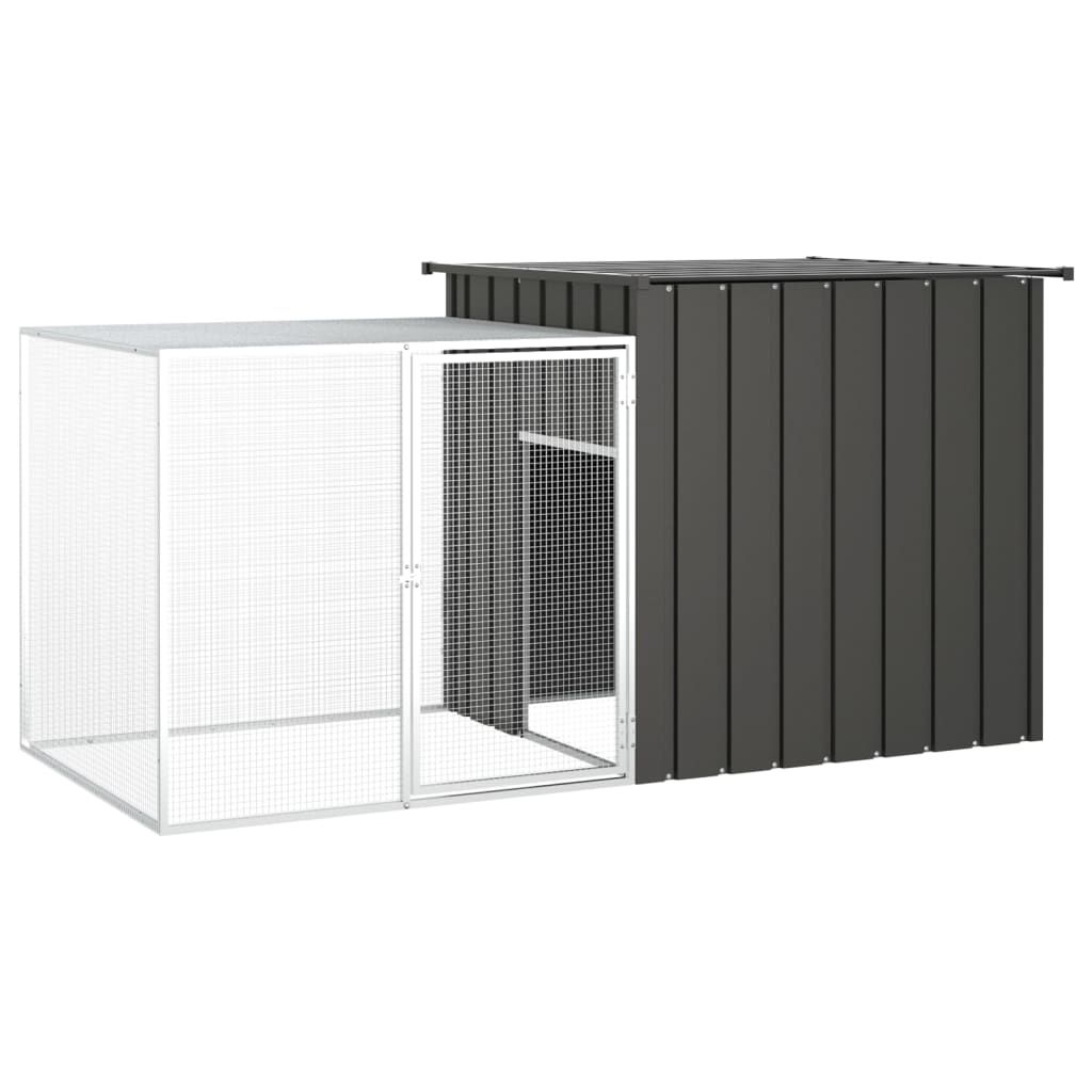 Meilleurs prix pour vidaXL Cage pour poules Anthracite 200x91x100 cm Acier galvanisé