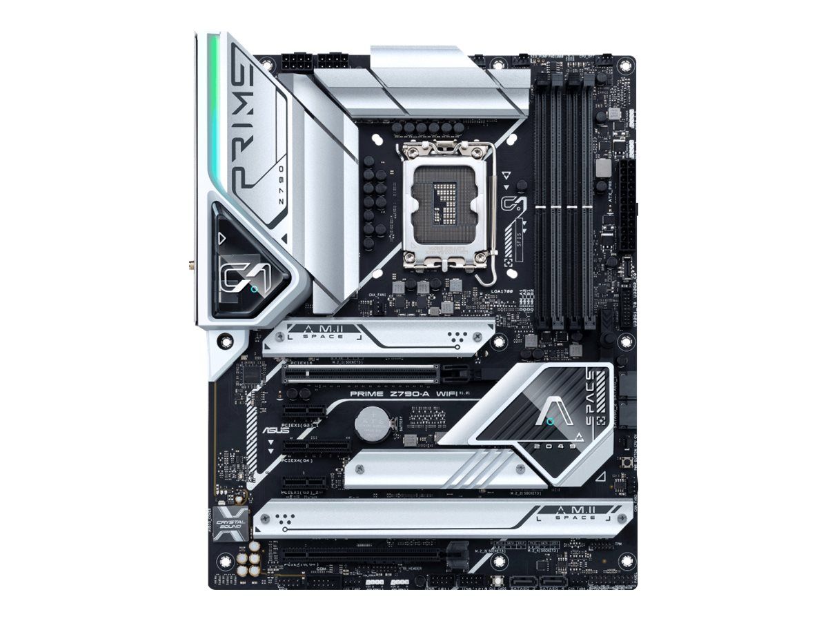 ASUS Prime Z790-A WIFI - Carte-mère - ATX - Socket LGA1700 - Z790 Chipset - USB-C 3.2 Gen 2x2, USB-C 3.2 Gen2, USB 3.2 Gen 1, USB 3.2 Gen 2 - 2.5 Gigabit LAN, Wi-Fi 6, Bluetooth - carte graphique...