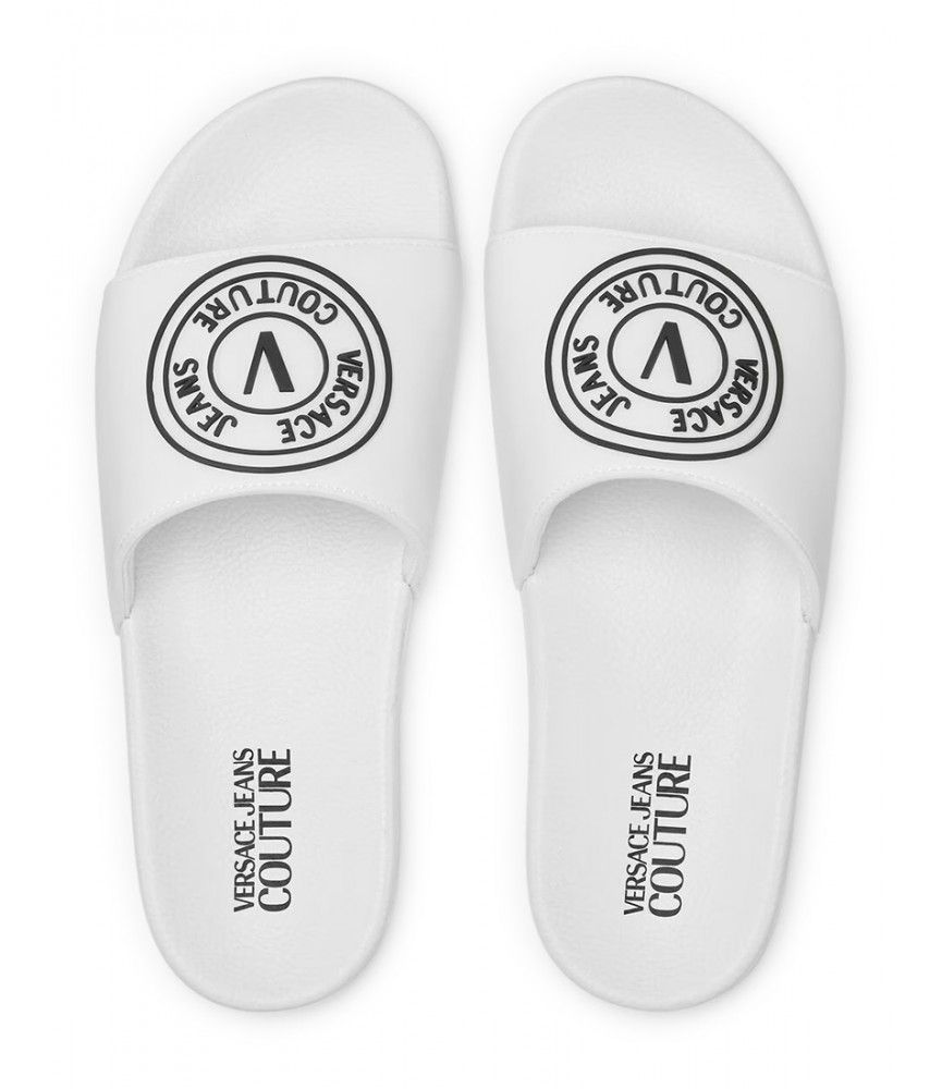 Claquettes Versace Jeans Couture 74ya3sq3 Zs192 003 Fondo Slides Dis. Sq3