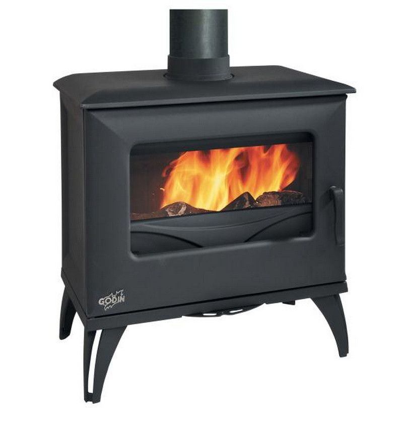 GODIN Poele à bois Cube 6 5 KW buches de 45 cm 388117 - vue 2