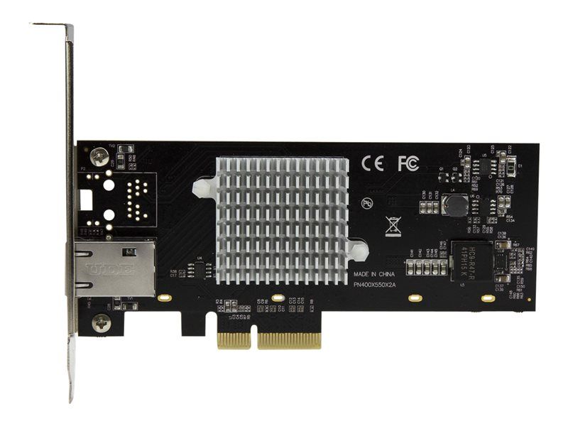 StarTech.com Carte réseau PCI Express à 1 port 10 Gigabit Ethernet avec chipset Intel X550 Adaptateur NIC PCIe 10GBase T / NBASE T Adaptateur réseau PCIe 2.0 profil bas 10Gb Ethernet x 1...