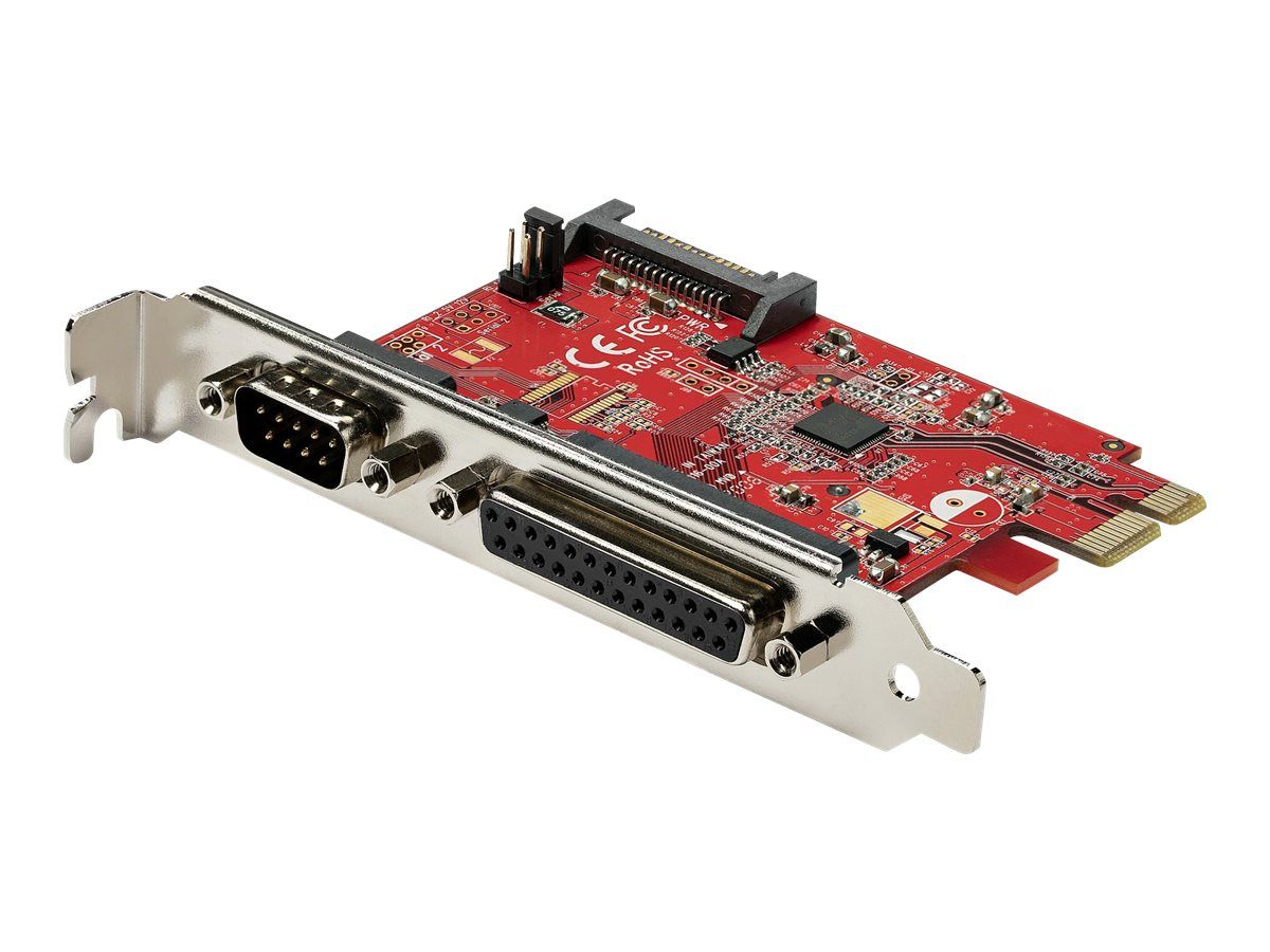 StarTech.com Carte PCIe avec Port SérieParallèle Carte Combo PCI Express avec 1x Port DB25 Parallèle & 1x Port Série RS232 Carte ContrôleurAdaptateur Carte PCIe Imprimante PEX1S1P950 ...