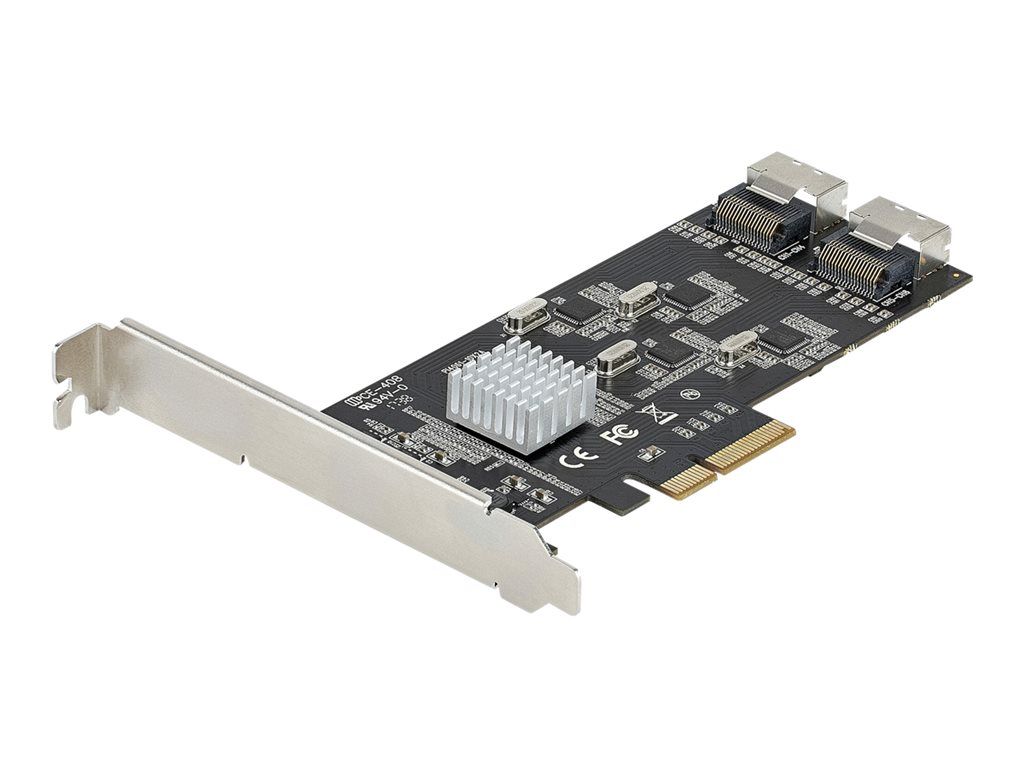 StarTech.com Carte contrôleur PCI E avec 8 ports SATA III avec 4 contrôleurs hôtes - vue 2