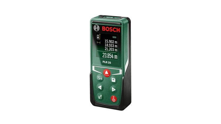 Télémètre laser numérique Bosch PLR 25 (Housse de protection)