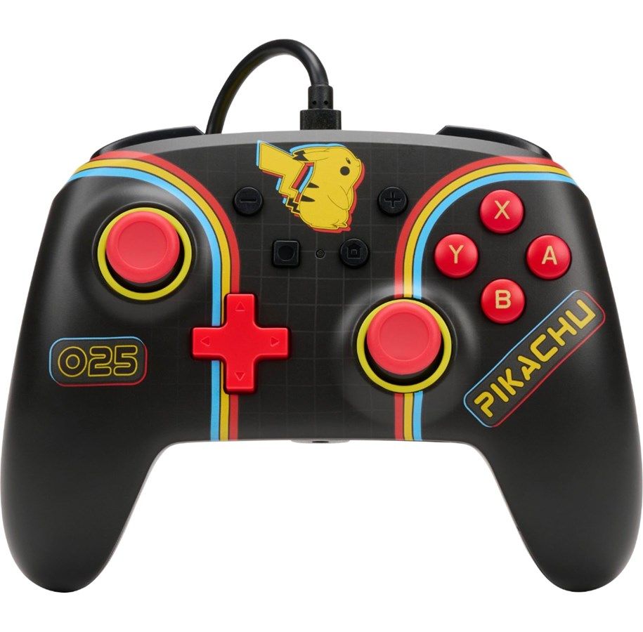 Manette Filaire Am Lior E Powera Pour Nintendo Switch Pok Mon Pikachu Arcade