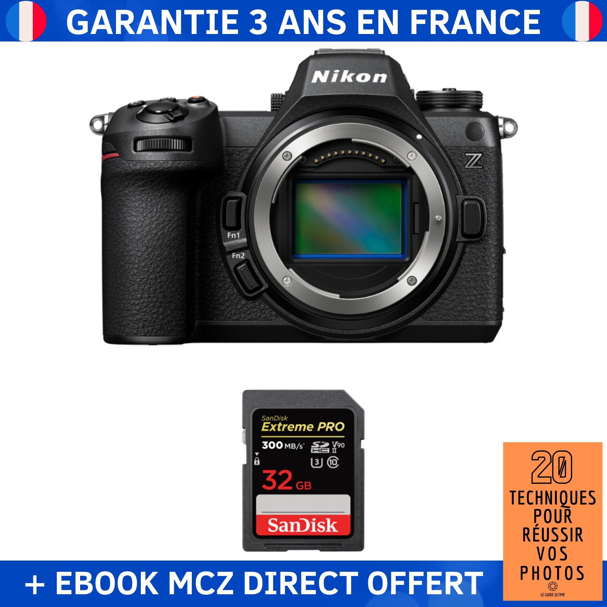 Nikon Z6 III + 1 SanDisk Extreme PRO UHS II SDXC 300 MB/ + Ebook '20 Techniques pour Réussir vos Photos' Appareil Photo Hybride Nikon - vue 2