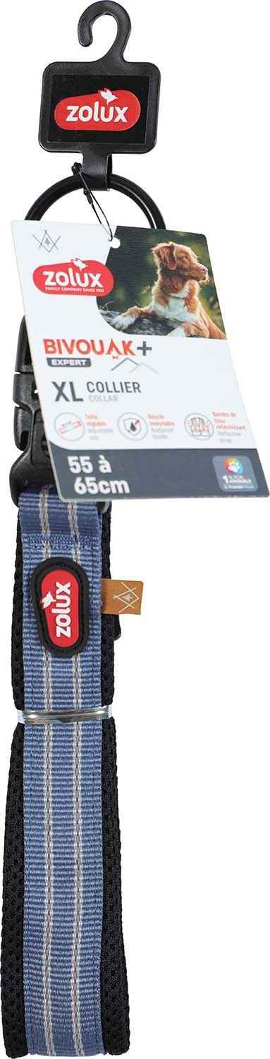 Comparer les prix de Collier Souple En Tissu Bivouak 55 À 65 Cm 25 Mm