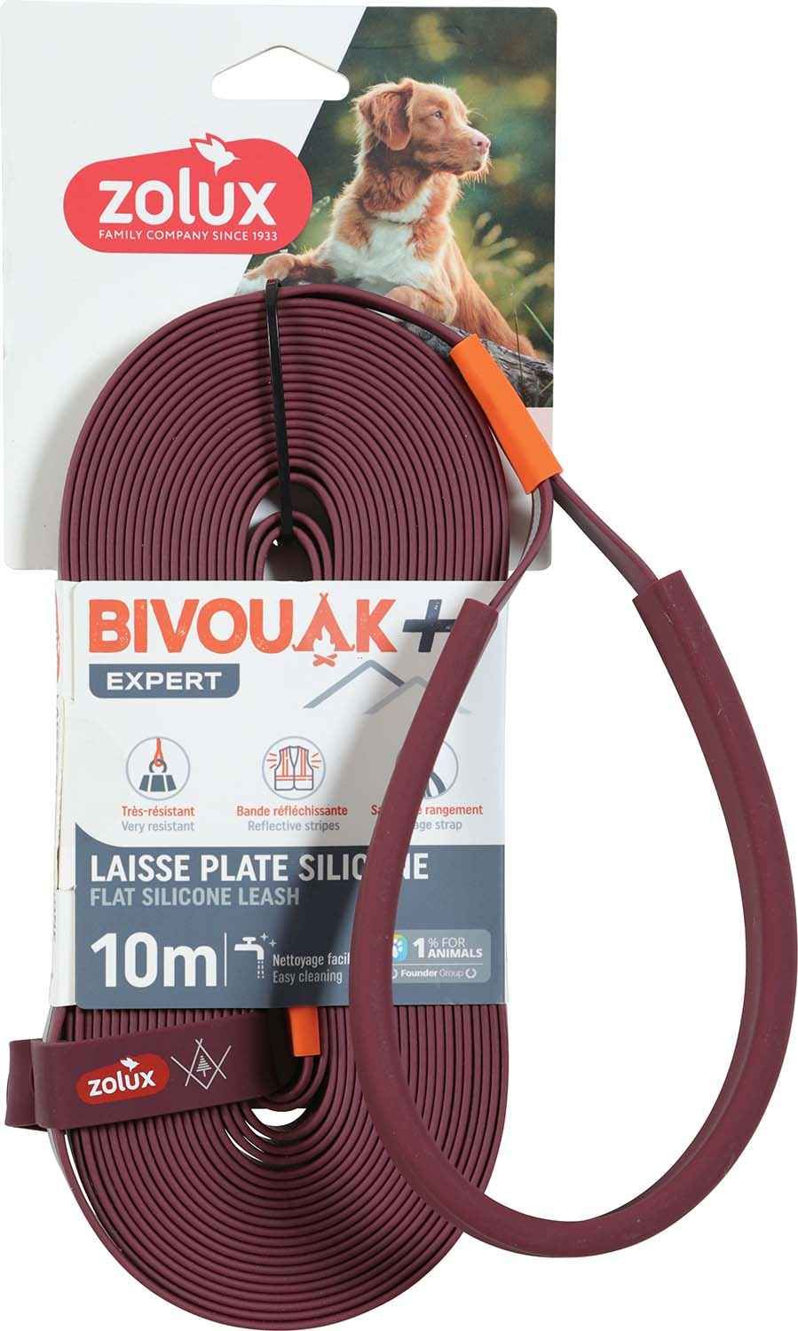 Meilleurs prix pour Longe Plate En Silicone Rouge Bivouak 10 M