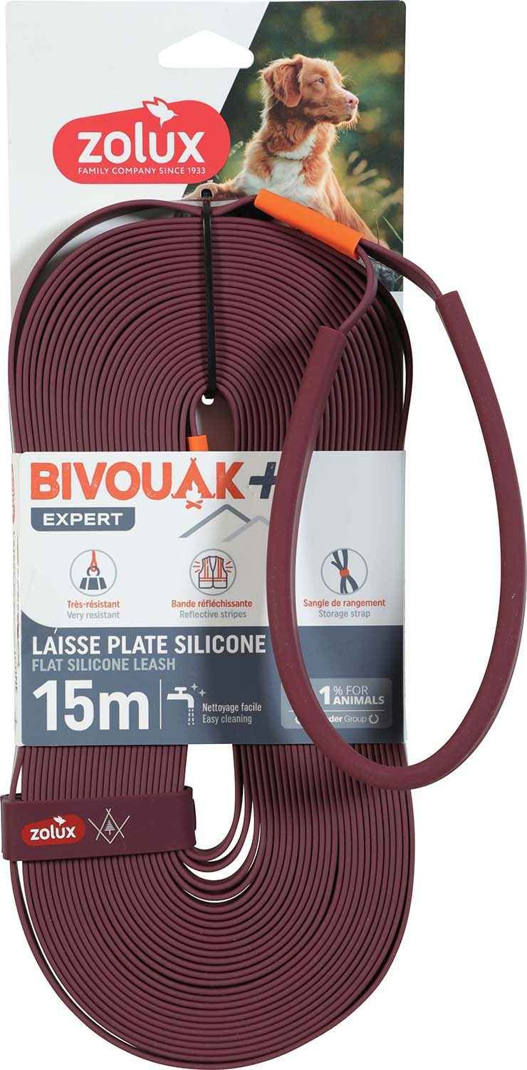 Comparer les prix de Longe Plate En Silicone Rouge Bivouak 15 M