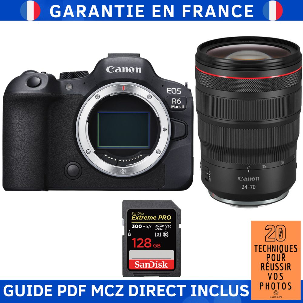 Canon EOS R6 Mark II + RF 24 70mm f2.8 IS USM + 1 SanDisk Extreme PRO UHS II SDXC 300 MB/ + Guide PDF MCZ DIRECT '20 TECHNIQUES POUR RÉUSSIR VOS PHOTOS - vue 4