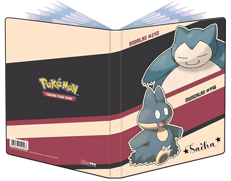 Portfolio Album Ronflex Et Goinfrex Pour 180 Cartes Pokemon Avec Votre Prenom Etoile