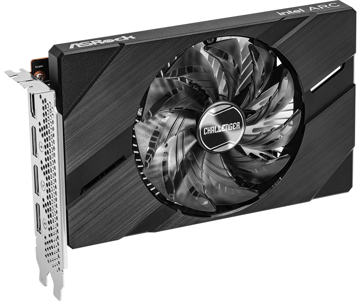 ASRock Challenger ITX Intel Arc A380 6GB OC Edition carte graphique Arc A380 6 Go GDDR6 PCIe 4.0 x8 HDMI 3 x DisplayPort