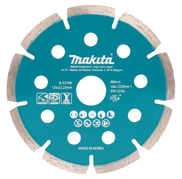 Makita Disque diamant fin pour meuleuse à batterie B 53796