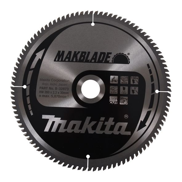 Makita MAKBLADE Lame de scie 260x30x100Z B 32873