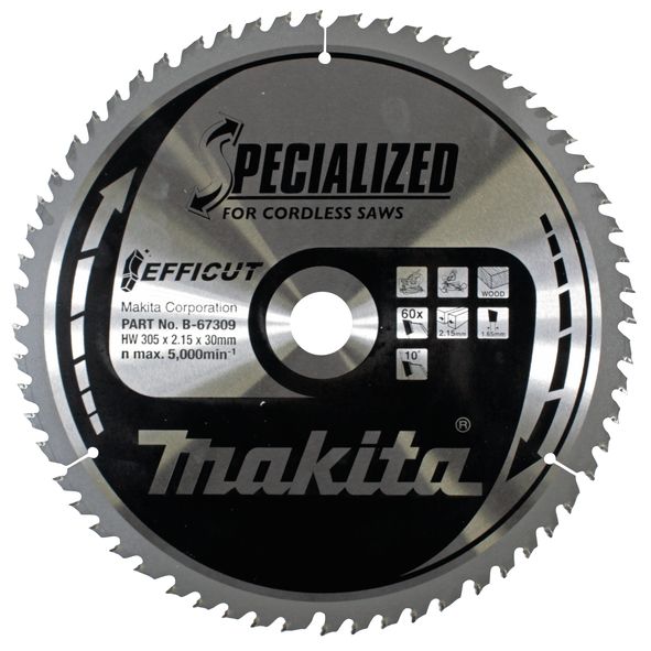 Makita EFFICUT Lame de scie 305x30 mm 60 dents B 67309
