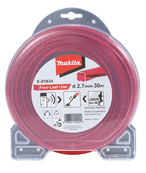 Fil nylon Trèfle torsadé MAKITA 2 7 mm x 180 E 01840 - vue 6