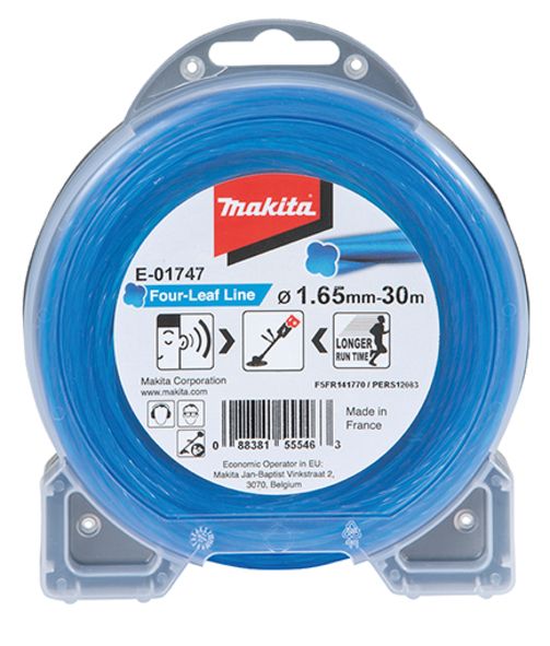 Makita Fil de coupe Four Leaf 1,65 mm, 30 m - E-01747