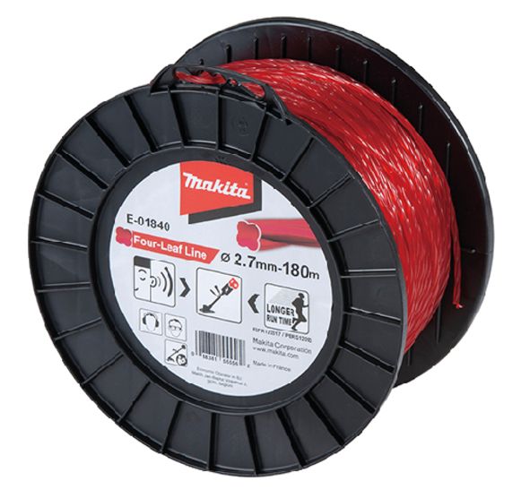 Fil nylon Trèfle torsadé MAKITA 2 7 mm x 180 E 01840