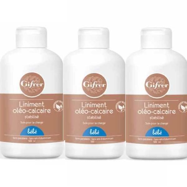  - Gifrer - Liniment Oléo-Calcaire - 3 Flacons De 500 Ml 250ml