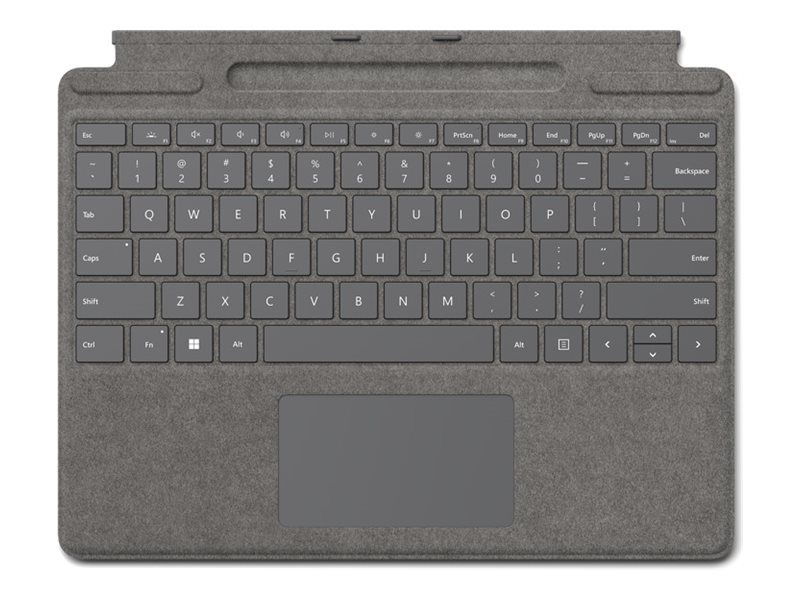 Microsoft Clavier Signature pour Surface Pro Clavier avec accéléromètre pavé tactile plateau de rangement et de chargement du Surface Slim Pen 2 QWERTZ Allemand pour Surface...