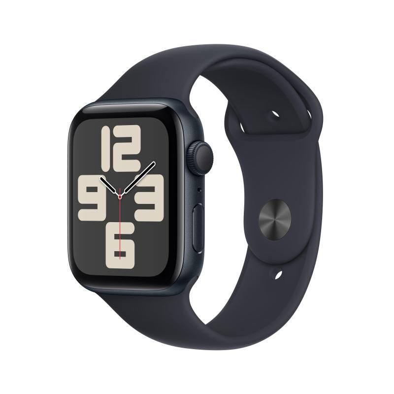 Apple Watch Se (2023) Gps 44 Mm Boîtier En Aluminium Minuit Avec Bracelet Sport Minuit