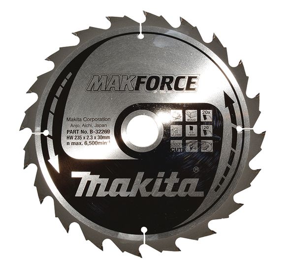 Lame de scie MAKFORCE B 32269 pour la coupe du bois Medium Cut Makita B 32269