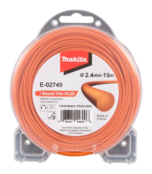 Fil de coupe rond 2 4mm 15m Makita E 02749