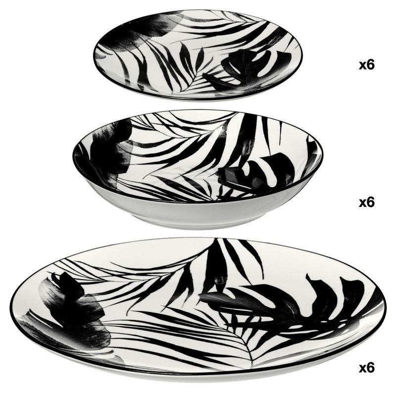 Service D'assiettes Palme 18 Pièces - vue 2