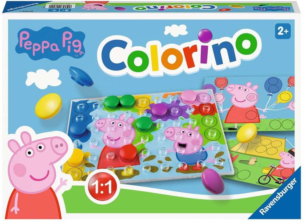 Ravensburger Colorino Peppa Pig Jeu Éducatif Jeu d'apprentissage des Couleurs et Manipulation Motricité et créativité À partir de 20892