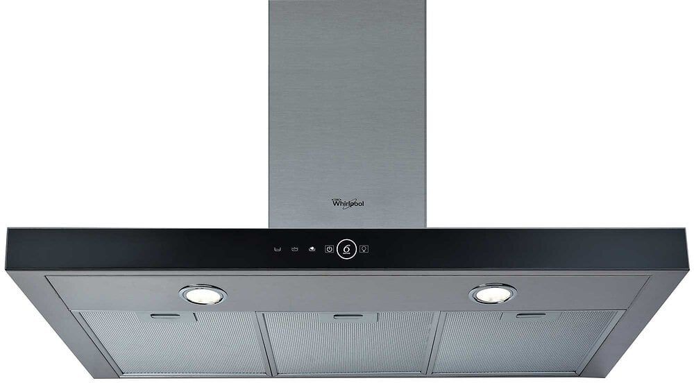 WHIRLPOOL hotte décorative 90 cm 713 m3h inox / verre AKR7591IX - vue 3