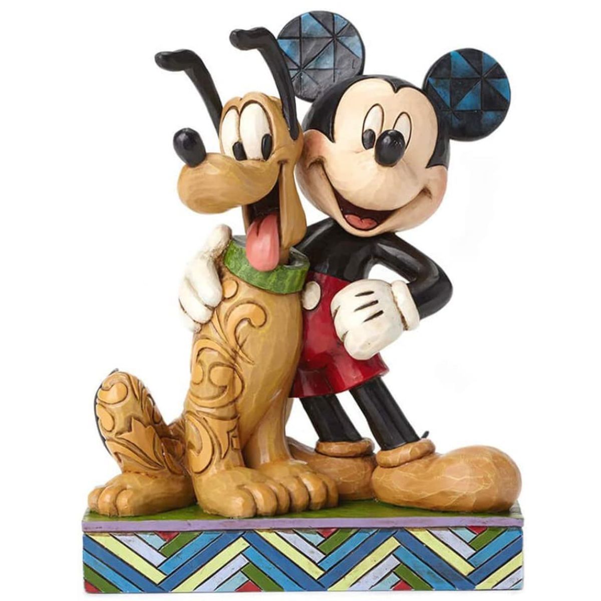 Figurine De Collection Mickey Et Pluto