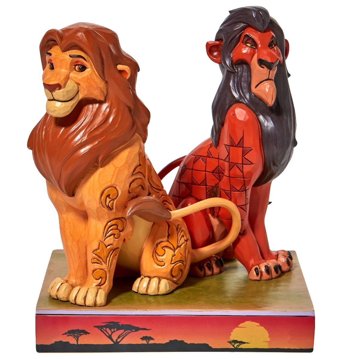 Figurine De Collection Disney Simba Et Scar