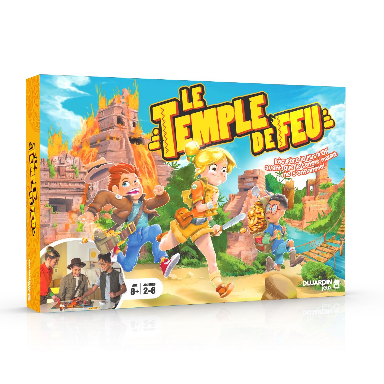 Dujardin Le Temple De Feu Récolte le Plus d'Or Possible Jeu de Stratégie Jeu de Plateau A Jouer entre Amis ou en Famille Se Joue de 2 à 6 Joueurs A partir de