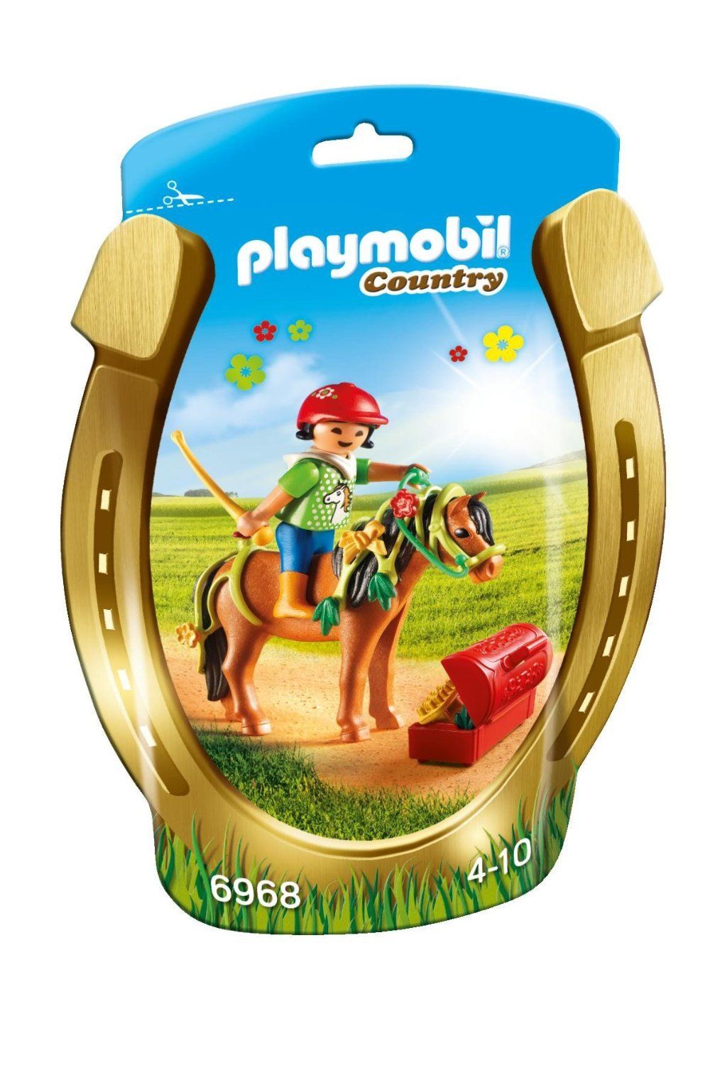 Playmobil 6968 Poney À Décorer Fleur