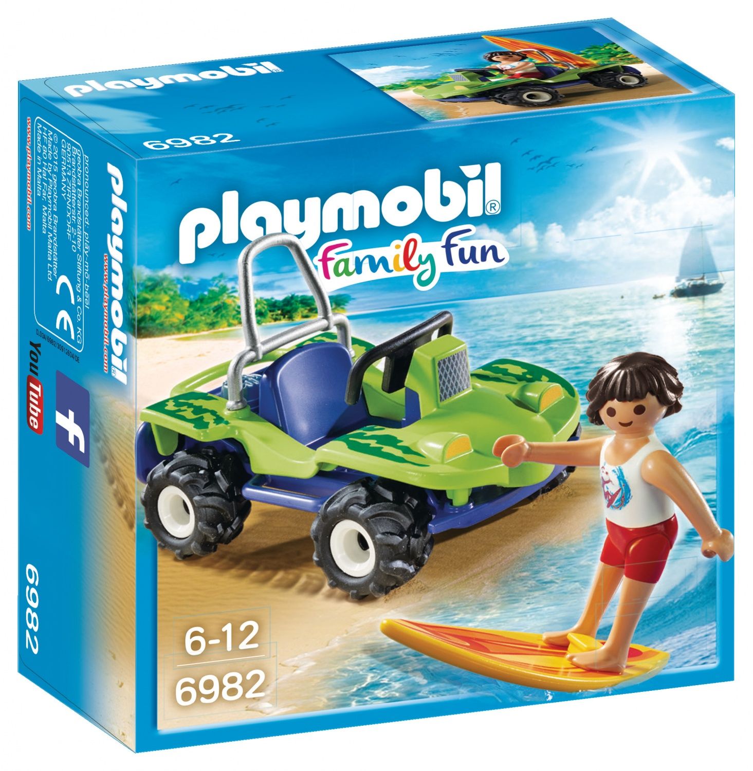 Playmobil 6982 Surfer Et Buggy