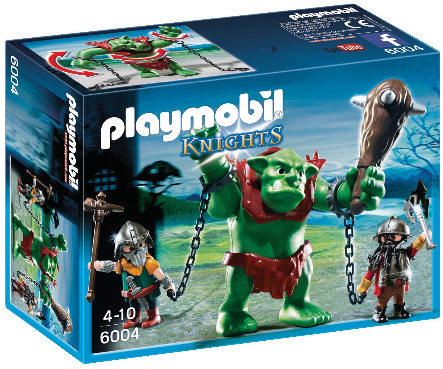 Playmobil 6004 Soldats Nains Avec Troll 0115