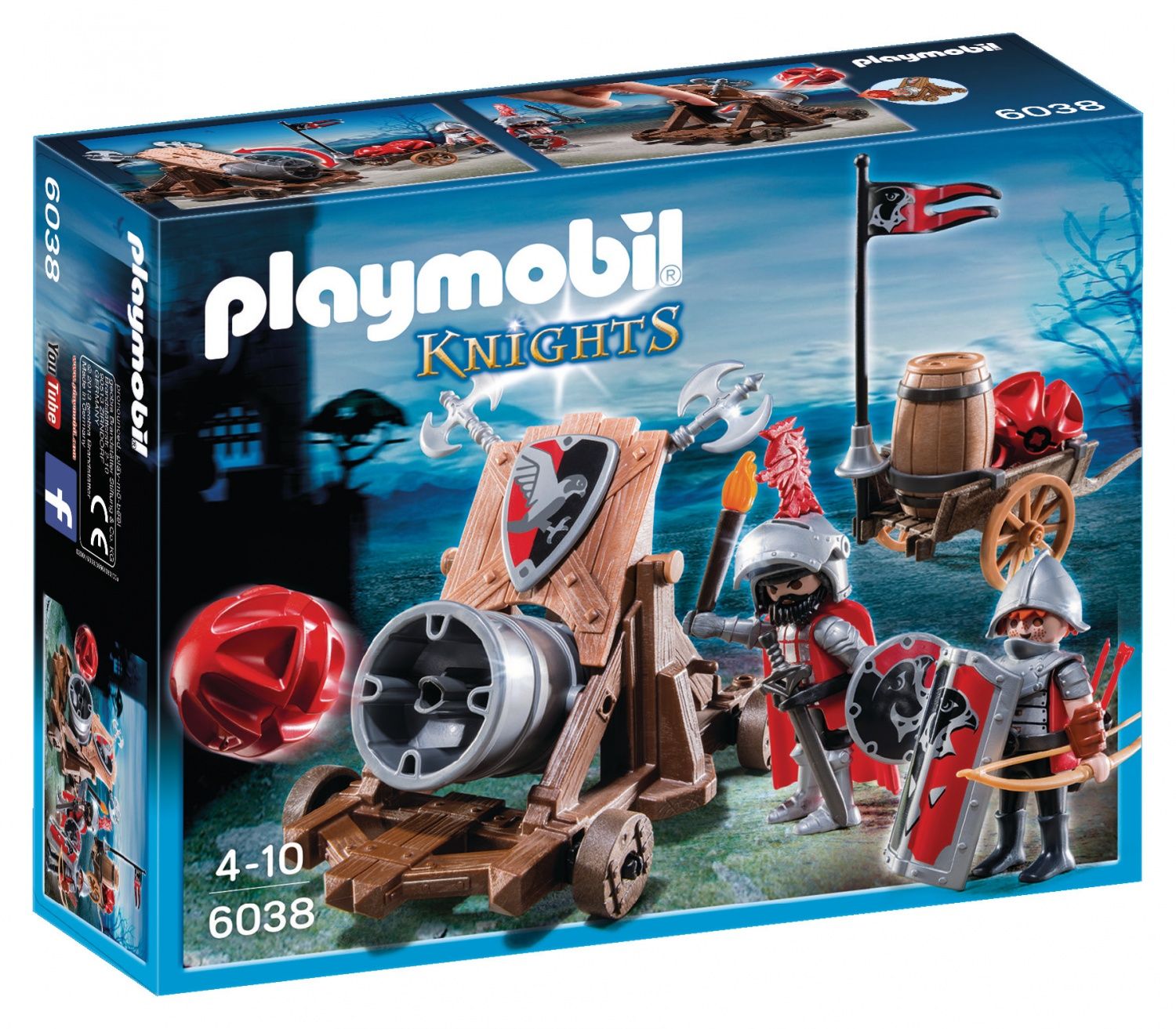 Playmobil 6038 Chevaliers De 'aigle Avec Canon