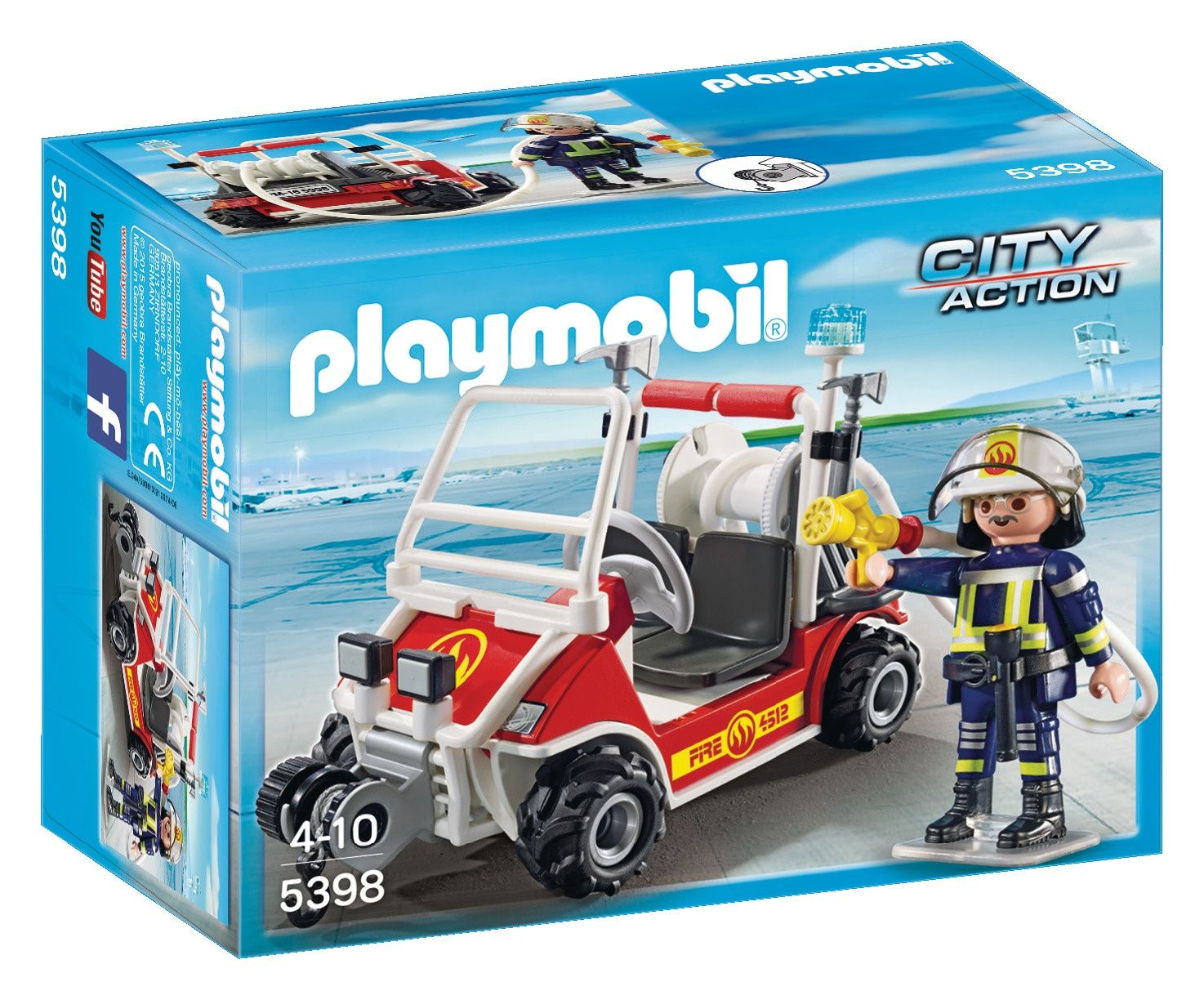 Playmobil 5398 Chef Des Pompiers Avec Voiturette