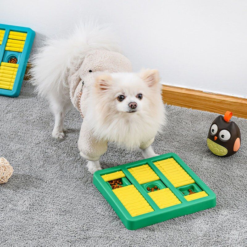 Jouet De Cube De Nourriture De Puzzle De Chien Pour Bol Pressé Distributeur De Friandises Interactif Jeu Plaque De Jouet Pour Les Activités D'enrichissement Du Qi