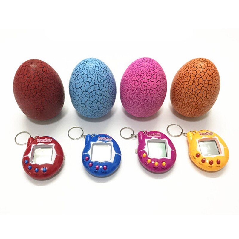 Frapper! 1 Pc. Oeuf De Dinosaure En Verre Multicolore Virtuel Cyber Digital Pet Toy Tamagotchi Digital Electronic Pet Toy