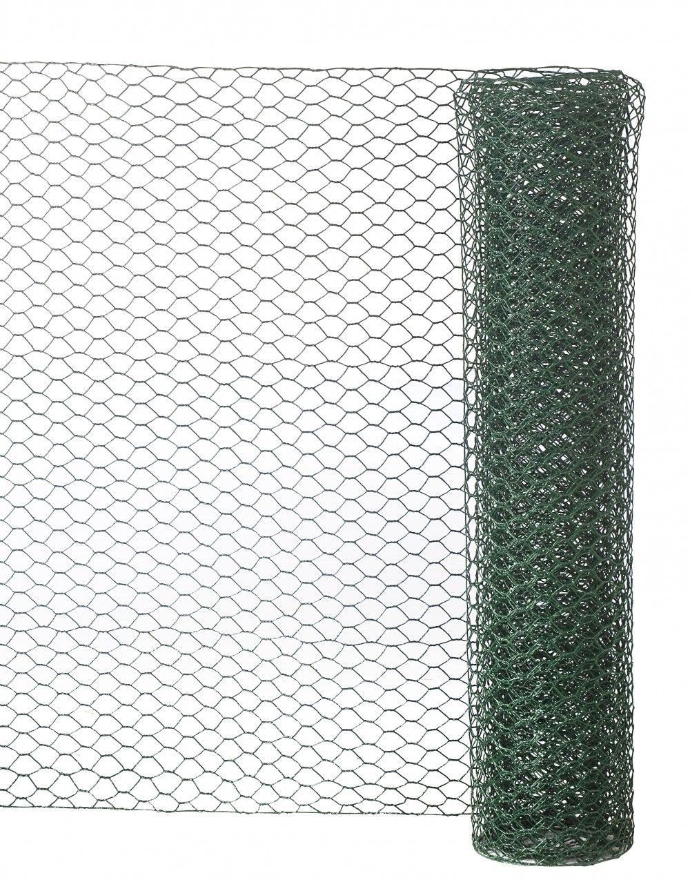 Grillage pour animaux triple torsion vert, H.0.5 x L.3 m, maille H.13 x l.13 mm