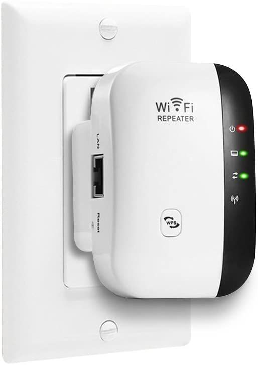 Super Boost WiFi, prolongateur de portée WiFi | Jusqu&#39;à 300 Mbps | Répéteur, amplificateur de signal WiFi, point d&#39;accès | Configuration facile | Réseau 2.4G avec antennes intégrées, port LAN et amplificateur Internet compact