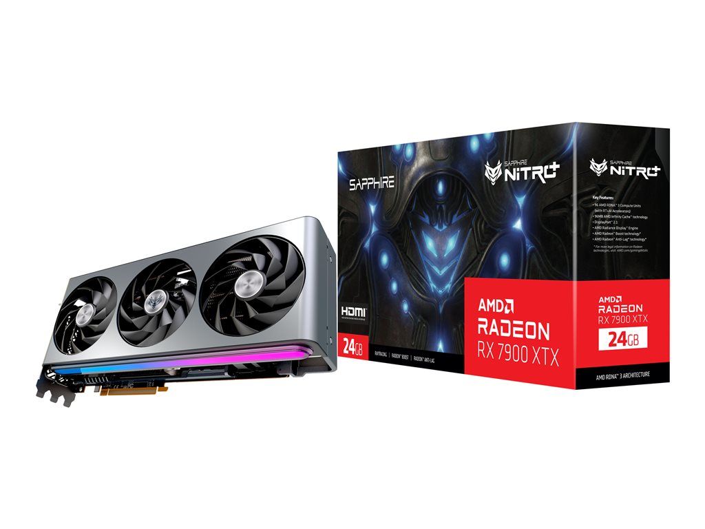 Sapphire NITRO+ Radeon RX 7900 XTX Vapor X AMD 24 Go GDDR6 Neuf