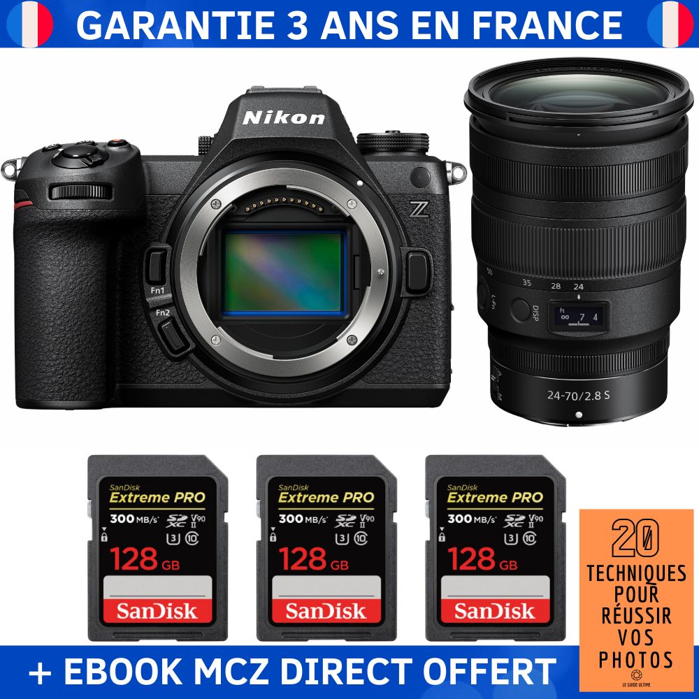 Nikon Z6 III + Z 24 70mm f2.8 + 3 SanDisk Extreme PRO UHS II SDXC 300 MB/ + Ebook '20 Techniques pour Réussir vos Photos' Appareil Photo Hybride Nikon - vue 5