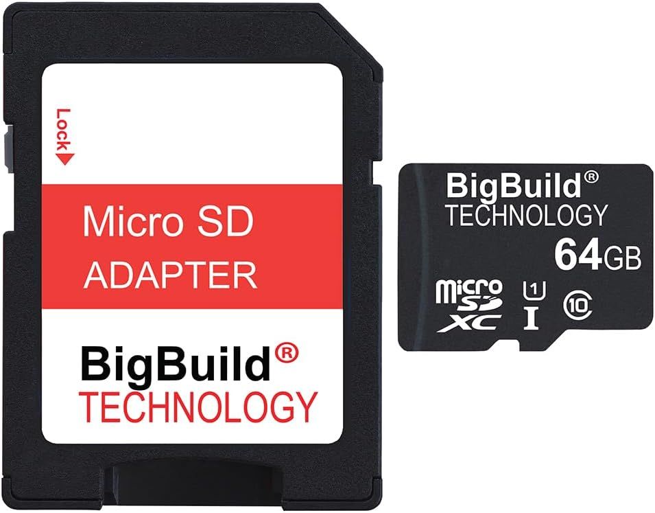 64Go Ultra Rapide Class 10 80Mo/s MicroSD SDXC Carte mémoire pour Nokia Lumia 650 Mobile, Adaptateur SD Inclus