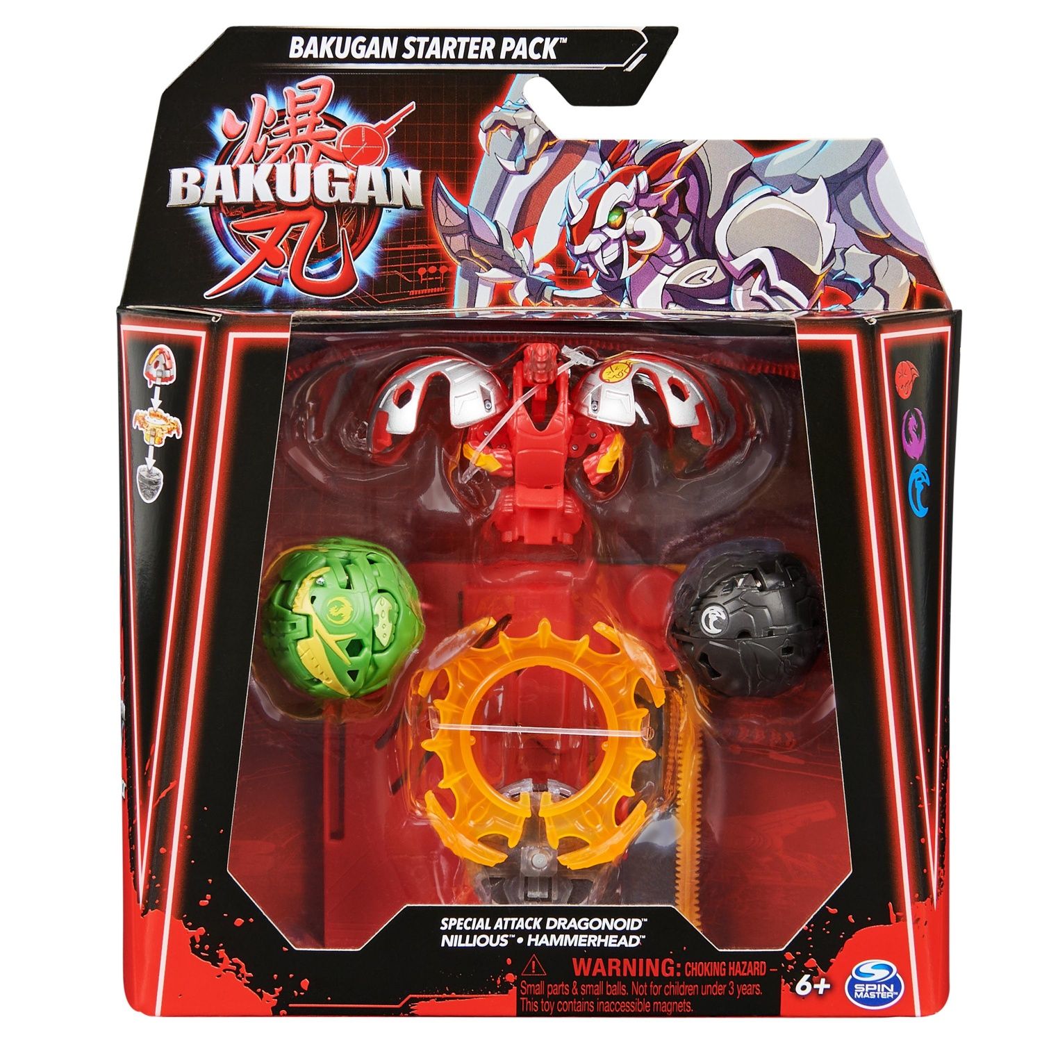 Bakugan 3.0 Starter Pack Nillious Hammerhead Dragonoid - vue 3