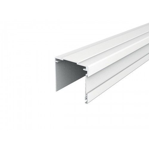 Profil mono-rail haut pour porte de placard coulissante -2,55m -Blanc SEED