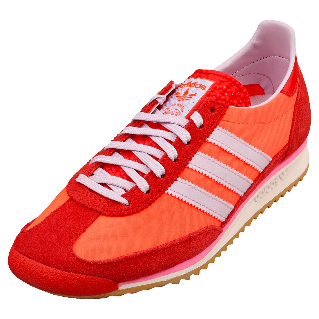 Chaussures Adidas Sl 72 Og Femme - Baskets En Textile Et Suédé Rouge - 37 1/3