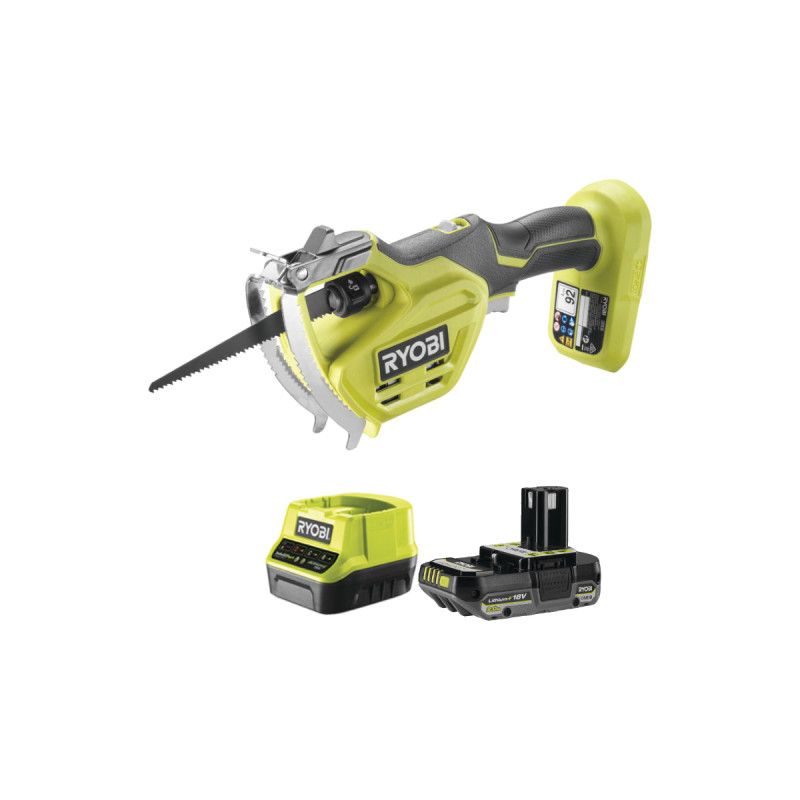 Elagueur à main RYOBI RY18PSA 0 18V One+ 1 Batterie 2.0Ah 1 Chargeur rapide - vue 2
